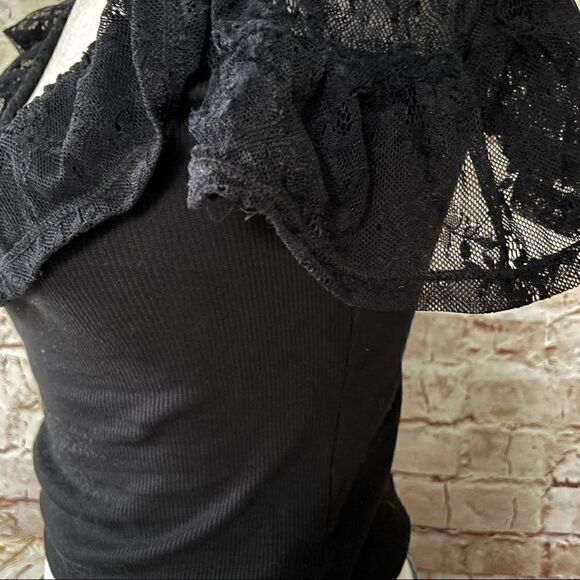 ASOS lace ribbed crop top - Picture 5 of 7